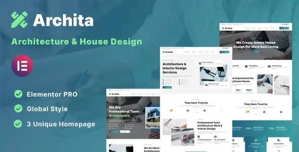 Archita – Architecture & Interior Design Elementor Template Kit